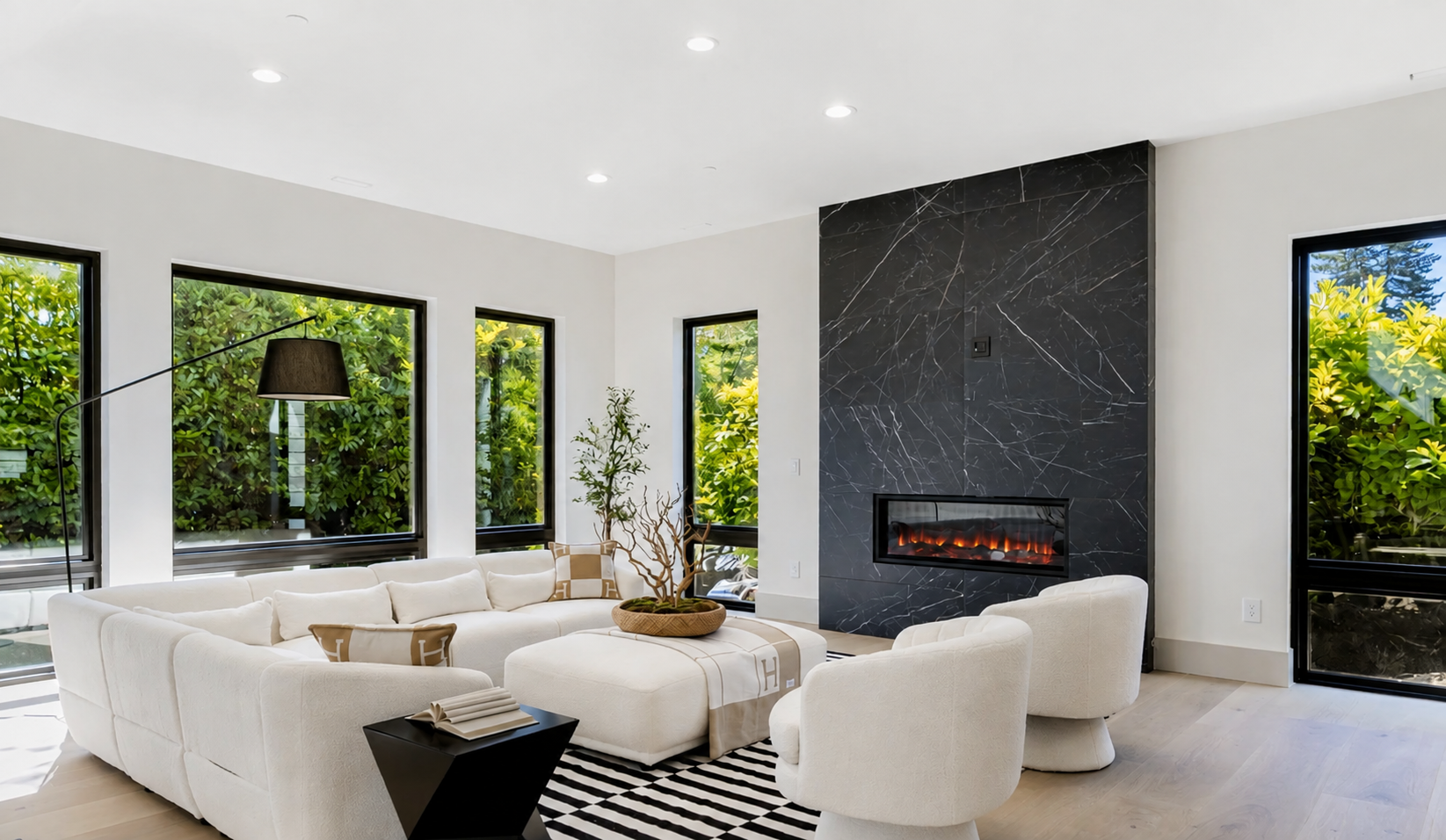 Virtual staging for photographers preserving the real room structure (after)